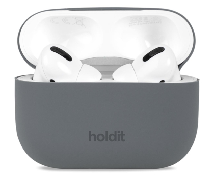 Etui na słuchawki Holdit Silicone Case AirPods Pro 1&2 Space Gray